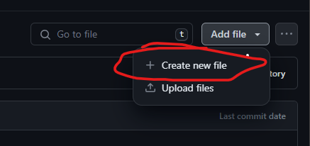 Create new file